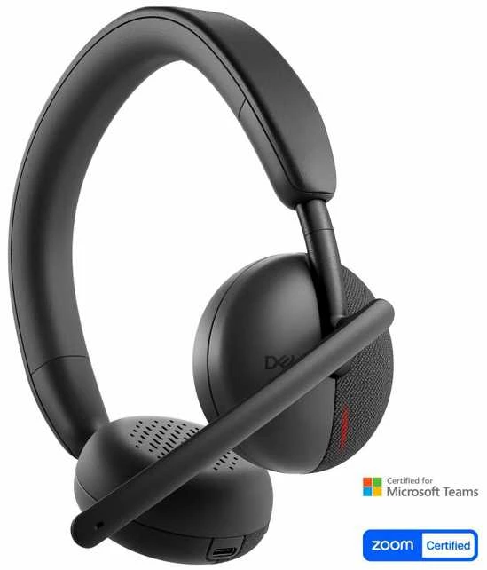 Dell | Ant ausų uždedamos Ausinės | WL3024 | Su mikrofonu | Belaidės | Juodas