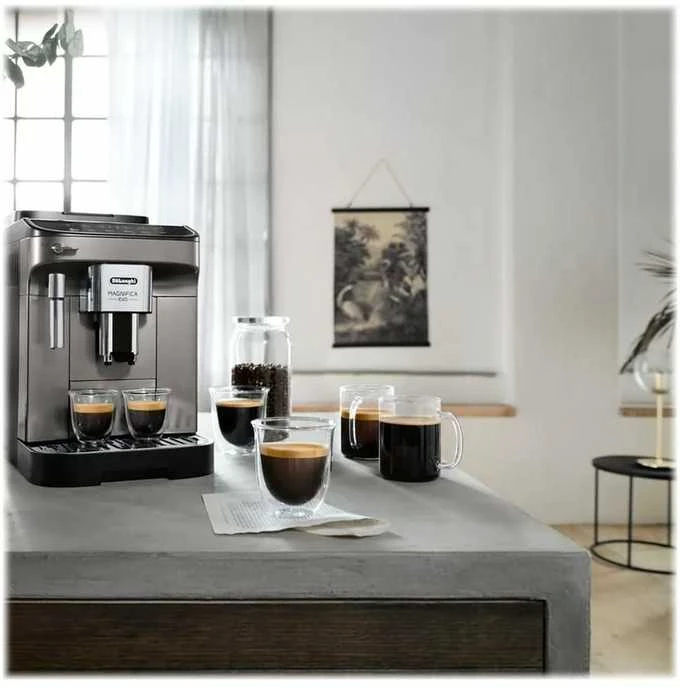 Kavos aparatas Delonghi | | ECAM 290.42.TB Magnifica Evo | Slėgis 15 bar | Su pieno plakikliu | Automatinis | 1450 W | Sidabrinis/Juodas