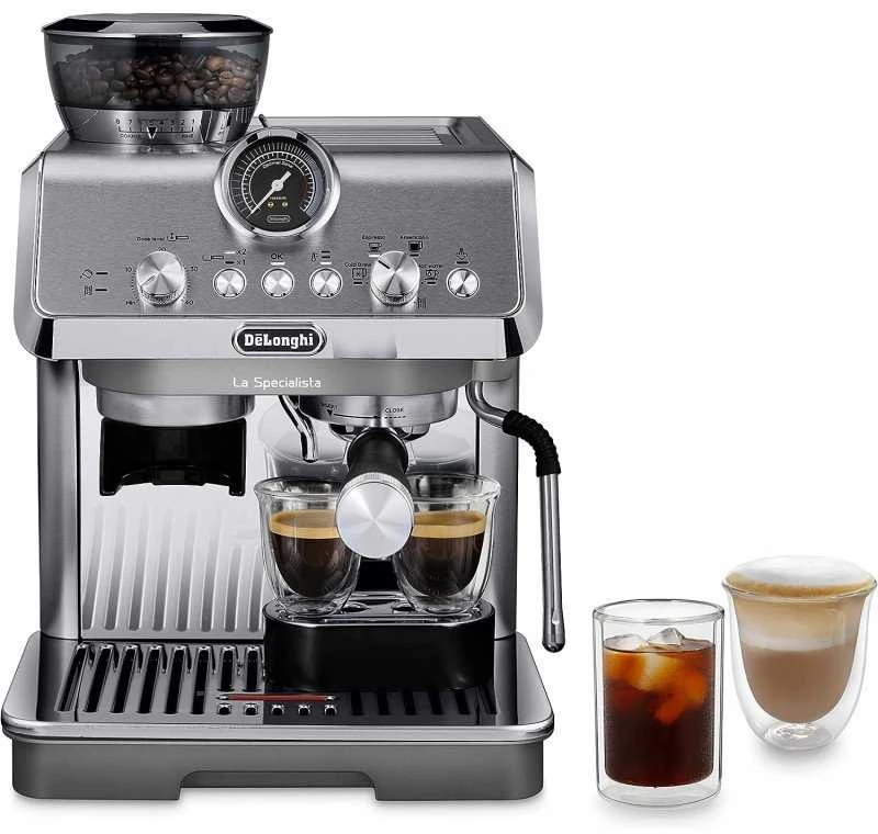 Kavos aparatas Delonghi | | La Specialista Arte Evo EC9255.M | Slėgis 15 bar | Su pieno plakikliu | Manual | Sidabrinis