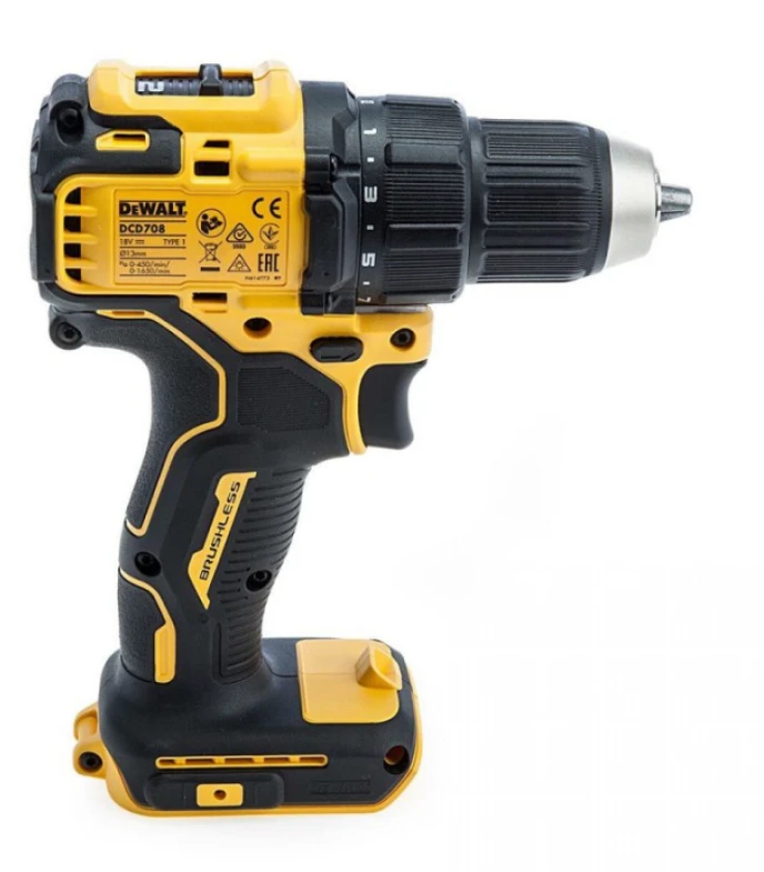 Suktuvas-gręžtuvas DeWalt DCD708N-XJ; 18 V (Be akumuliatoriaus ir pakrovėjo)