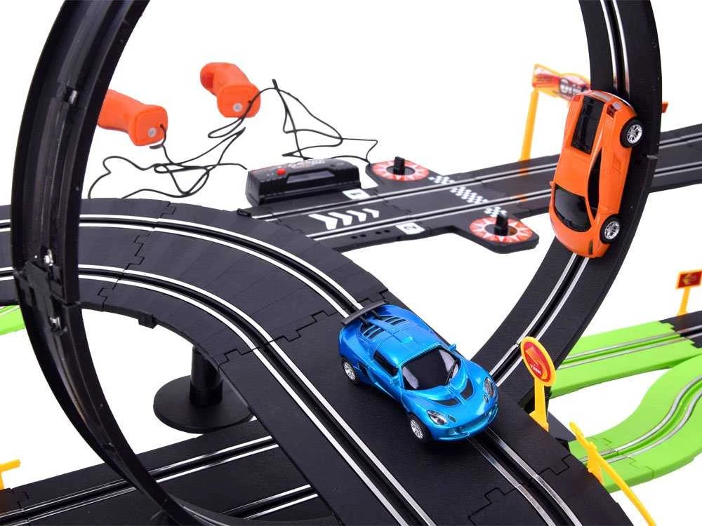 Jokomisiada Didelė lenktynių trasa + 2 automobiliai, 787 cm RC0546 trasa