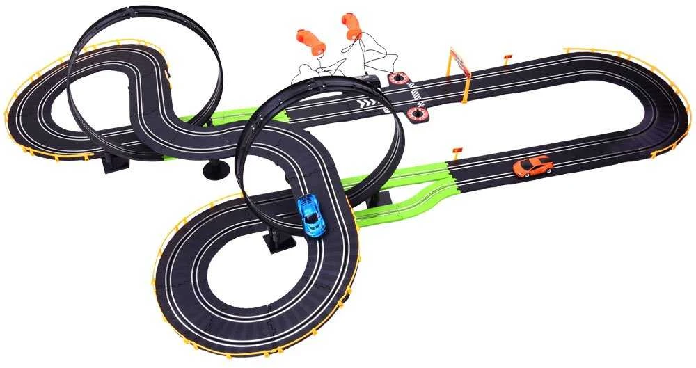 Jokomisiada Didelė lenktynių trasa + 2 automobiliai, 787 cm RC0546 trasa