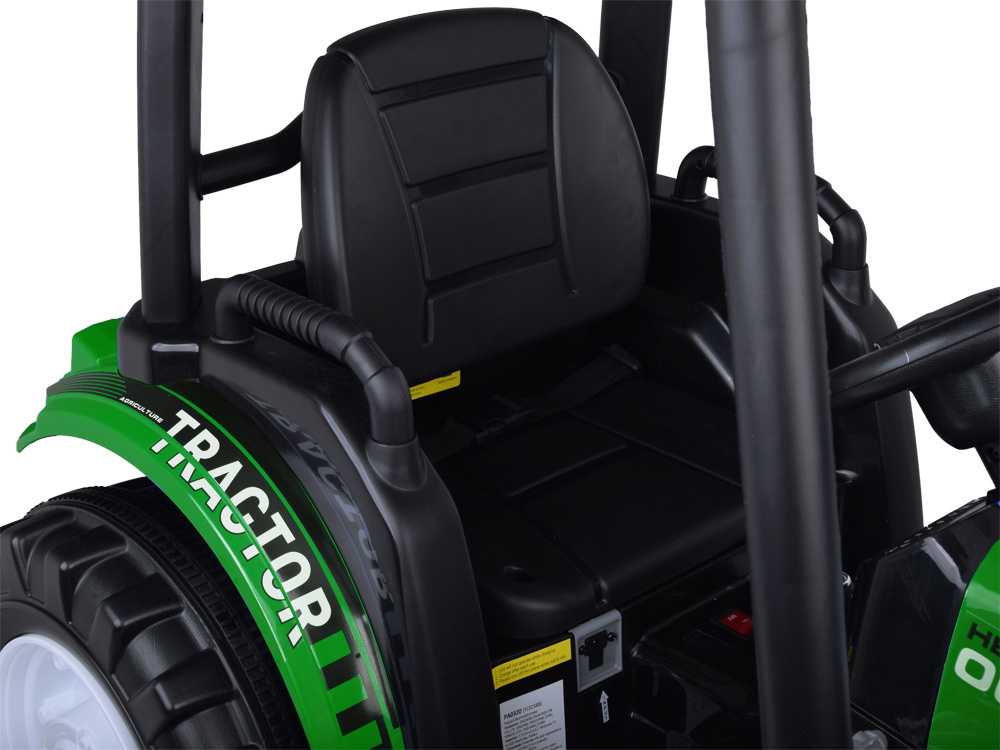 Jokomisiada Large electric TRACTOR battery operated for children trailer bucket PA0320