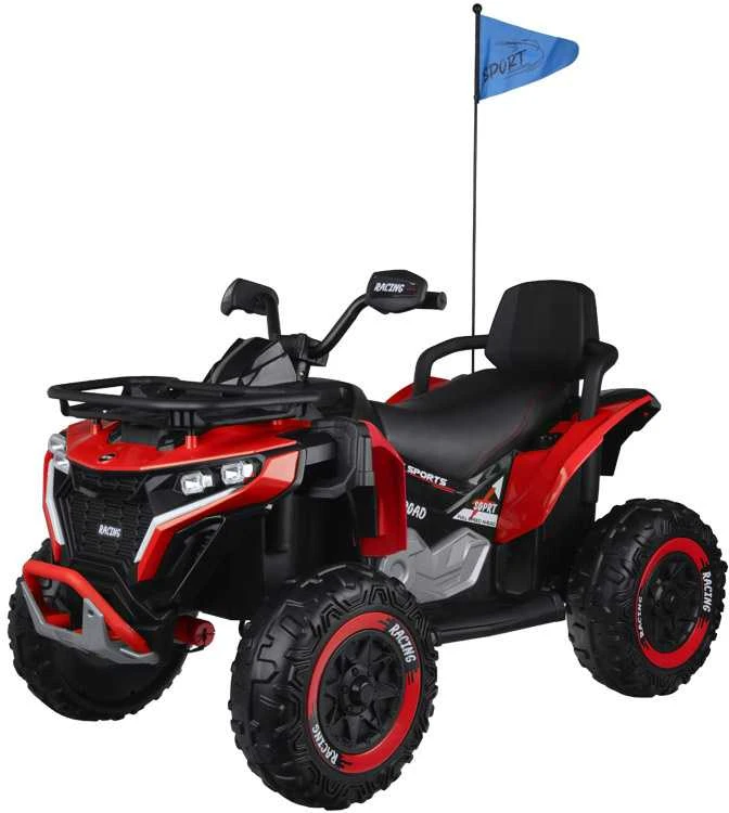 Jokomisiada Large battery-powered quad for kids 4x4 PA0328 Raudona