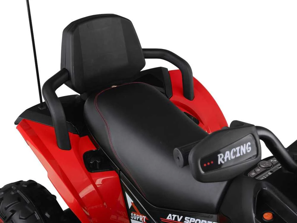 Jokomisiada Large battery-powered quad for kids 4x4 PA0328 Raudona