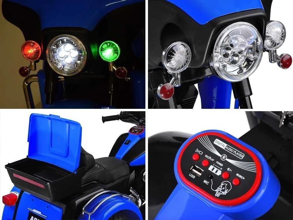 Jokomisiada Akumuliatorinis motociklas vaikams Chopper PA0254 | spalva: balta