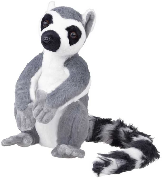 Beppe pliušinis lemūras iš Madagaskaro, didelis, sėdintis, 27 cm, 14159