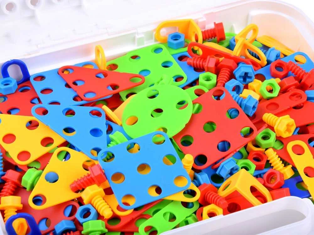 Jokomisiada Statybos blokai + atsuktuvas 268 PCS
