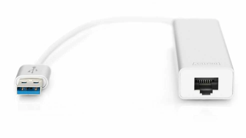 Assmann Electronic DIGITUS USB3.0 3 prievadų HUB & GLAN adapteriai 3xUSB A/F 1xUSB A/M 1xRJ45 LAN