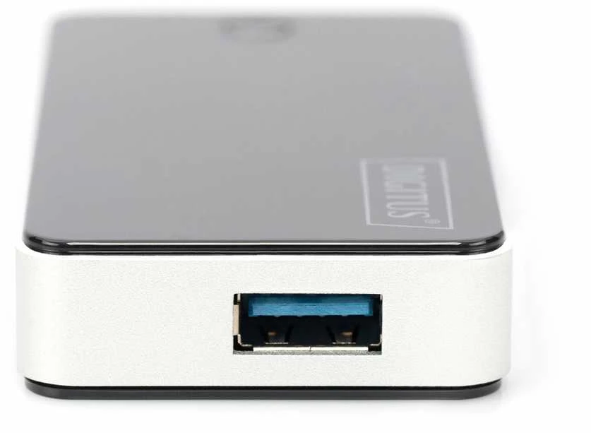 Assmann Electronic DIGITUS 40x USB3.0 Hub 4-port 4xUSB A/F su įsk. ext. Maitinimas 5V 3,5A ir kabelis 1,2m USB2.0 suderinamas