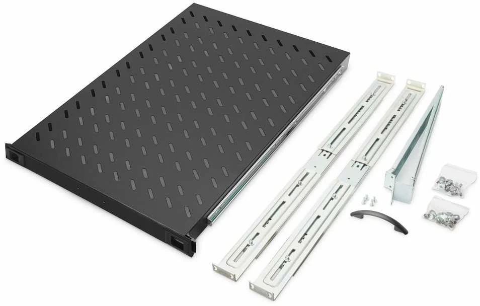Digitus Ištraukiama lentyna 483 mm spintelėms | DN-19 TRAY-2-1000SW | Juoda