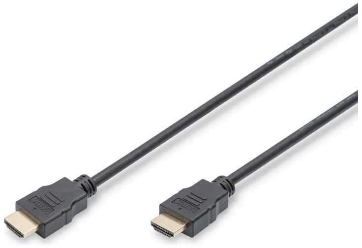 Assmann Electronic ASSMANN HDMI laidas didelės spartos su eternetu 2m 2xHDMI Typ A kištukas 19Pol masinis Full HD 3D