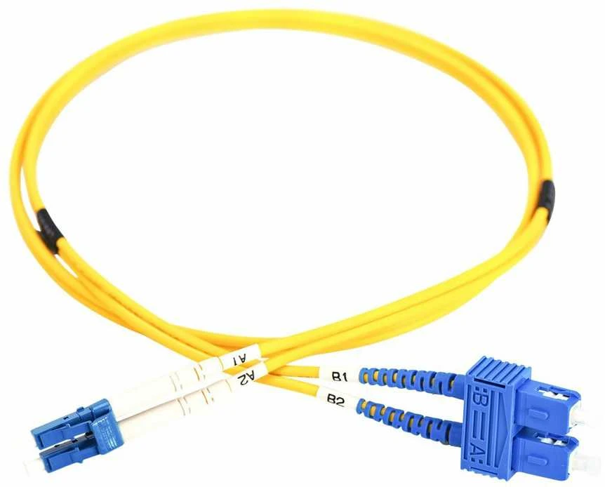 Assmann Electronic DIGITUS LWL patchable LC/SC 09/125um singelmode Duplex be halogenų su protokolu geltona 2m