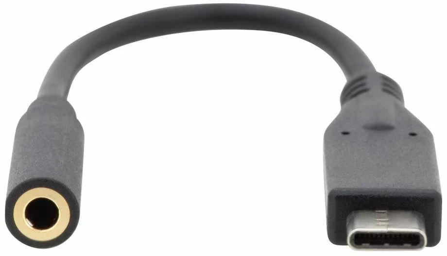Digitus Skaitmenas | C tipo USB garso adapterio laidas, C tipas – 3,5 mm M/F, 0,2 m, garso įvestis / išvestis, 3.1 versija | AK-300321-002-S | C tipas | 3,5 mm