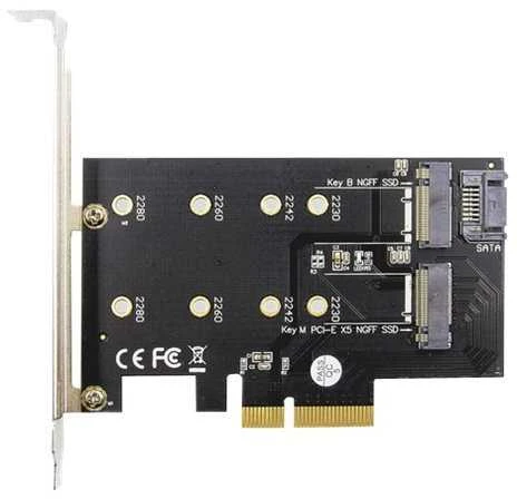 Digitus Skaitmenas | M.2 NGFF / NVMe SSD PCI Express 3.0 (x4) papildoma kortelė | DS-33170