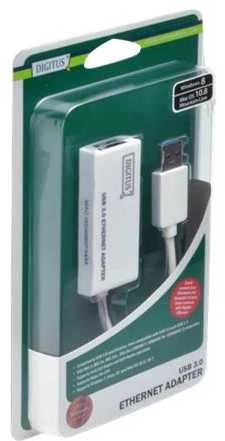 Assmann Electronic DIGITUS USB3.0 į Gigabit Ethernet adapteris RJ45 10/100/1000 Mbps baltas