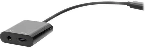 Assmann Electronic ASSMANN USB Type-C skirstytuvo kabelis, tipas C - 3,5 mm+type C M/F/F 0,2m Gen2 5A 10GB Vers. 3.1 CE bl Versija 3.1 CE bl