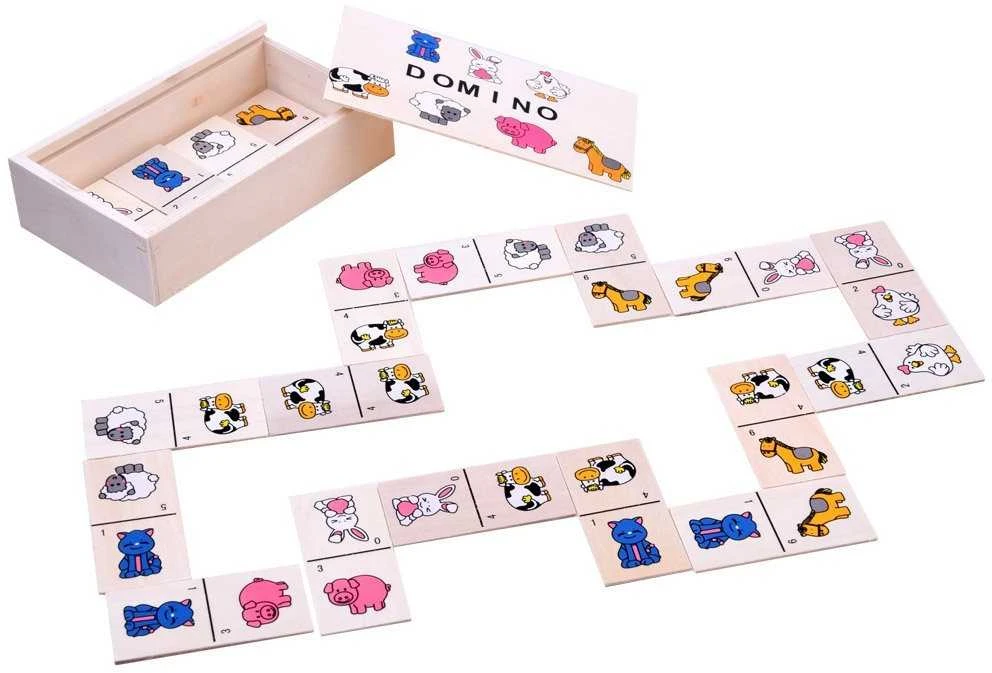Jokomisiada Illustrated Domino for children of animals ZA2515