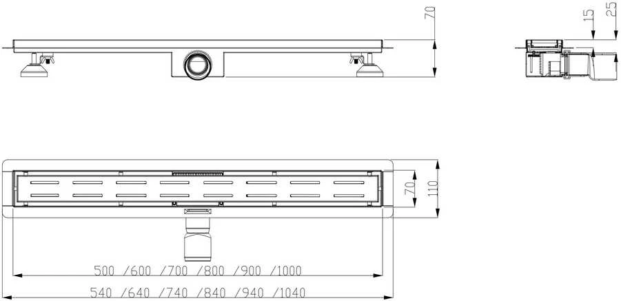 Hydroland Dušo latakas Grek 70cm
