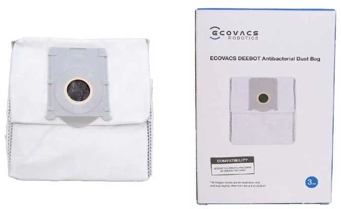 Ecovacs antibakteriniai maišeliai, skirti X8/T50/T50 MAX family/T30C PRO modeliams, 3vnt