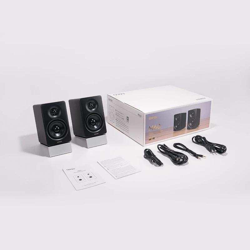 Kompiuterio kolonėlės Edifier | Desktop 2.0 Speakers | M60 | 66 W | Bluetooth | Belaidė jungtis | 85 dB | Juodas