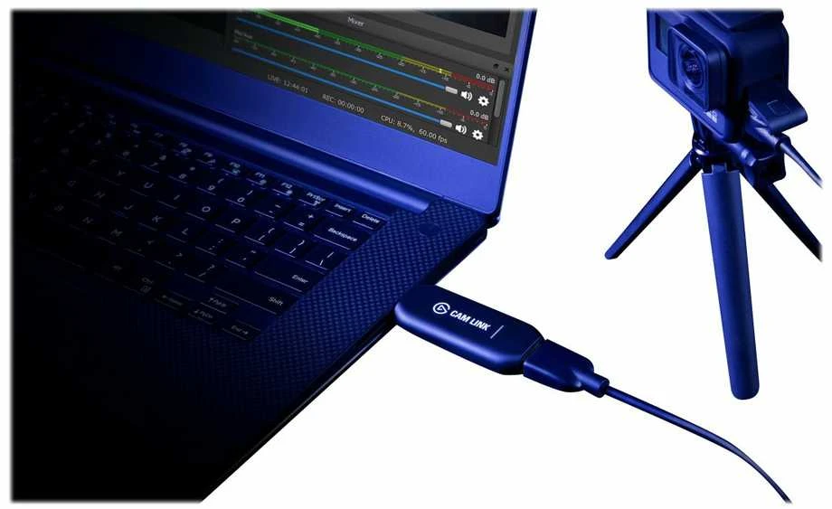 Elgato Cam Link 4K, DSL fotoaparato arba veiksmo kameros prijungimo kaip internetinė kamera adapteris