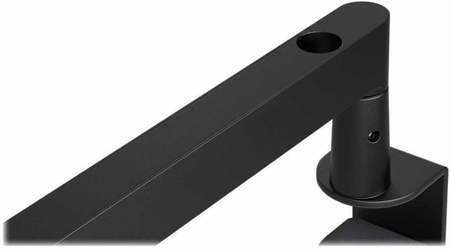 Elgato | Wave Mic Arm | 10AAN9901 | Viršutinės rankos darbo stalo prošvaisa (160 mm); Apatinės rankos darbo stalo prošvaisa (70 mm); Horizontalus siekis (740 mm); Vertikalus sukimas (90 ° aukštyn / 60 ° žemyn (alkūnė); Stalinis spaustukas išplečiamas iki 60 mm | Žemas profilis