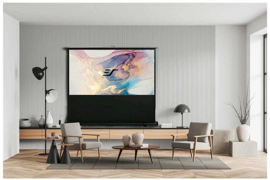 Elite Screens | F107XWH2 | Įstrižainė 107 " | 16:9 | Juodas