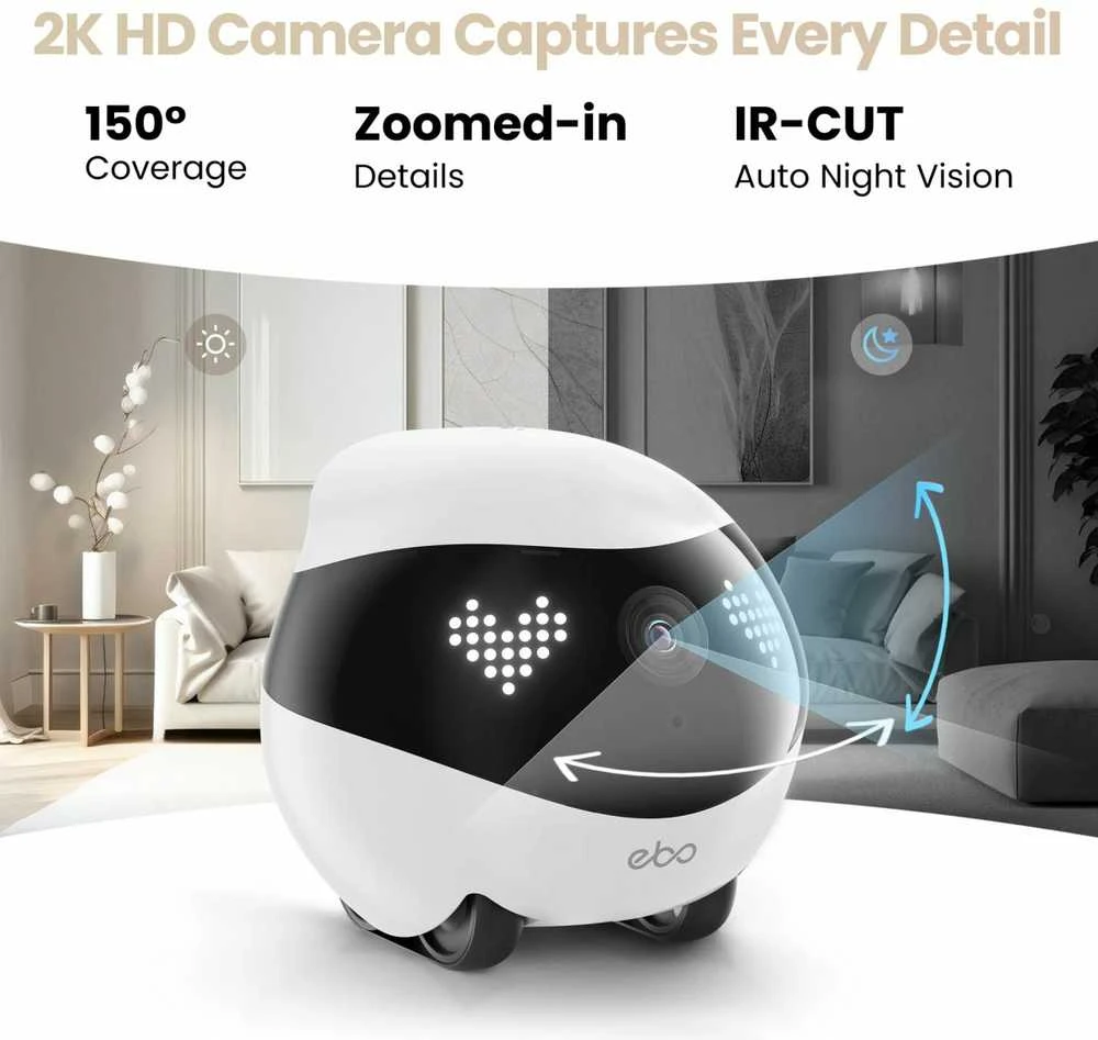 Enabot | Robotas kompanionas | EBO AIR 2 | Kompaktiškas | Maksimali atminties palaikymo talpa 256 GB