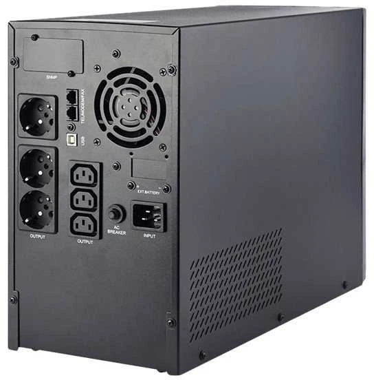 GEMBIRD EG-UPS-PS3000-02 UPS Energenie 3000VA Pure sine 3x Schuko 3x IEC 230V OUT USB-BF LCD Ekranas