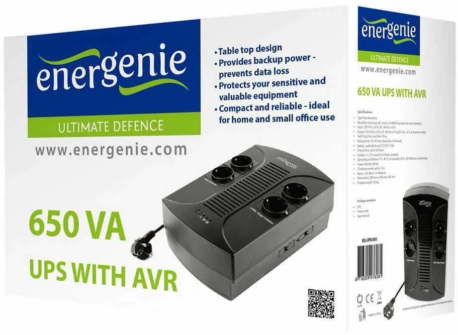 EnerGenie | UPS with AVR | 650 VA | 220 V