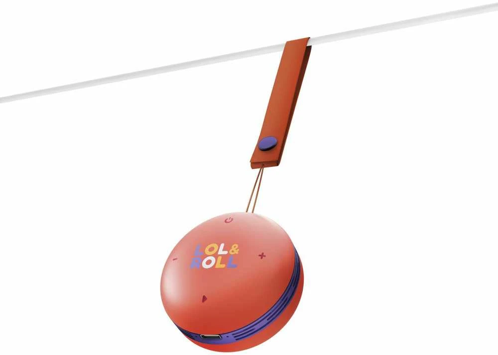 Energy Sistem Lol&Roll Pop Kids nešiojama kolonėlė, Oranžinės spalvos