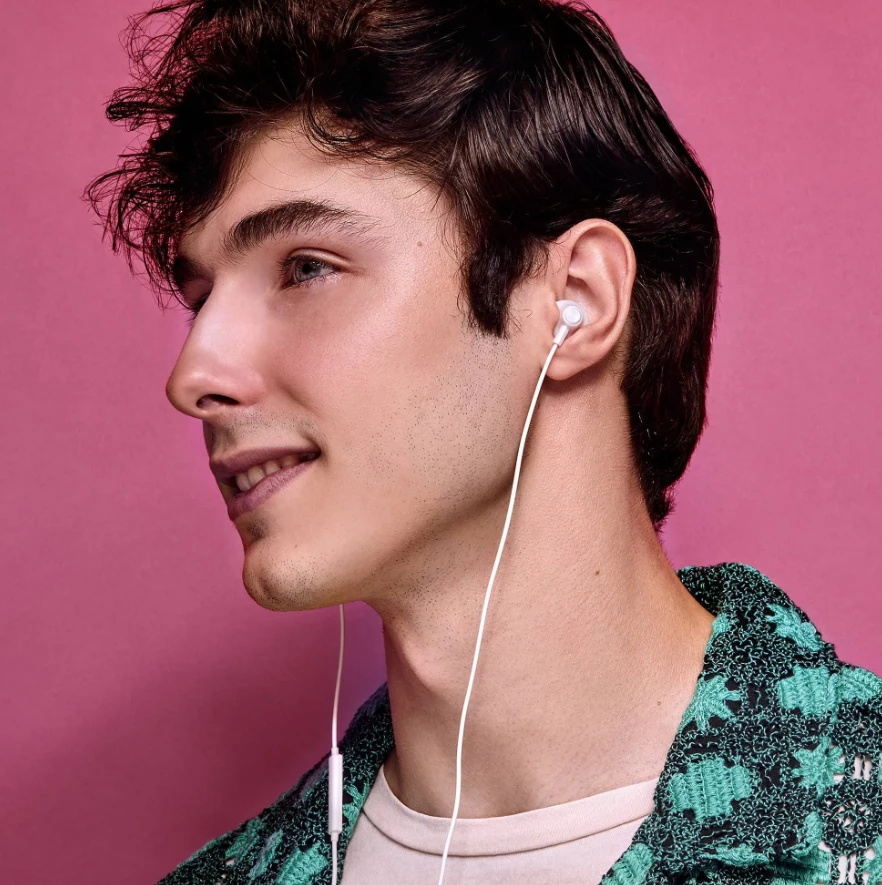 Ausinės Energy Sistem su laidu Earphones | EasyPods Type C | Su mikrofonu | USB-C | Snow