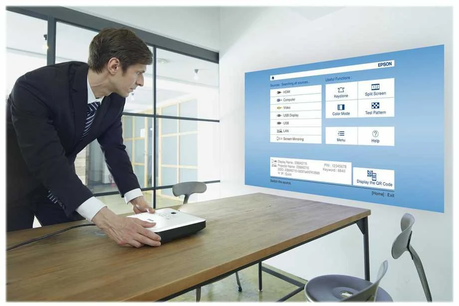 Projektorius EPSON EB-1795F 3LCD full HD ultramobile projector 1920x1080 16:9 3200 lumen 1W speaker