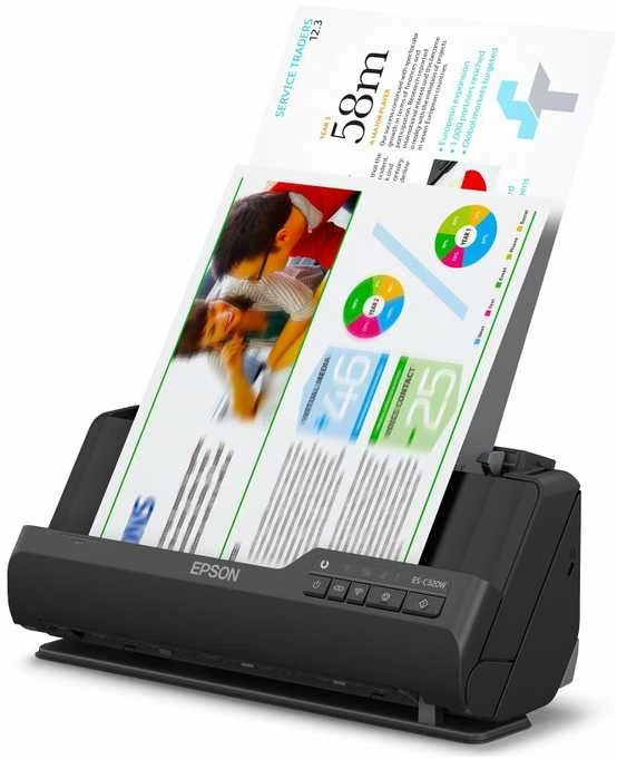 Skeneris Epson | Kompaktiškas Wi-Fi skaitytuvas | ES-C320W | Lakštinis | Bevielis