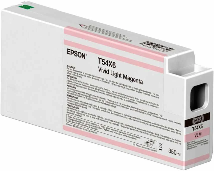 Epson Singlepack T54X60N UltraChrome HDX/HD, 350 ml | Rašalo kasetė | Vivid Light Magenta