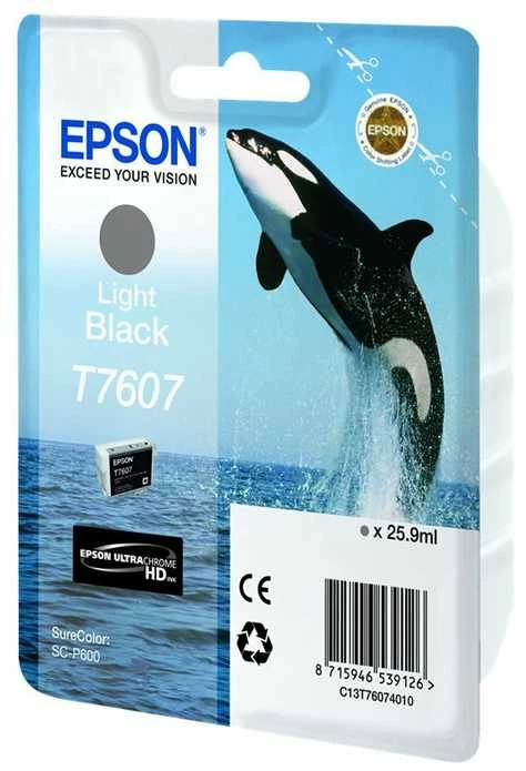 Epson T7607 | Ink Cartridge | Light Juodas