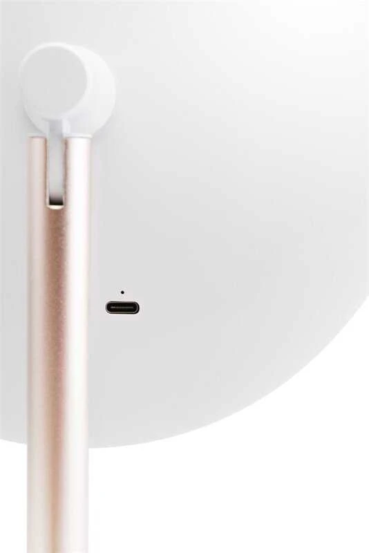 Kosmetinis pastatomas veidrodis su apšvietimu ETA Fenité Cosmetic Mirror, Baltos spalvos