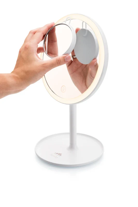 ETA | ETA135490000 Kosmetinis LED veidrodis 2 viename | 20 cm | Baltas