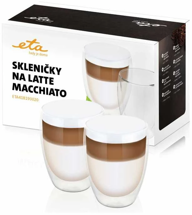 LATTE MACCHIATO stiklinės ETA418193020 2 x 350 ml