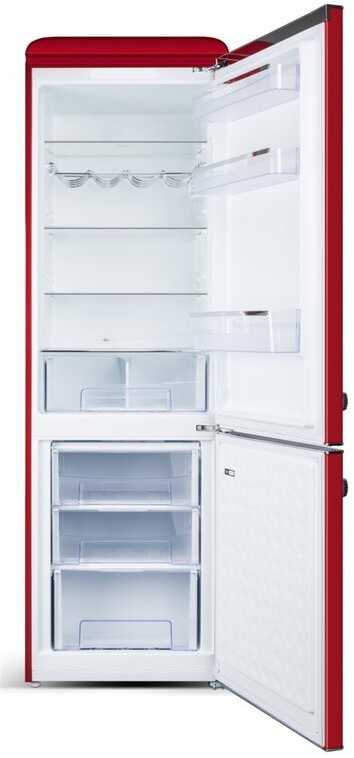 ETA | Šaldytuvas | ETA253190030E Storio retro | Energijos vartojimo klasė E | Laisvai pastatomas | Kombinuotas | Aukštis 192 cm | Šaldytuvo neto talpa 216 L | Šaldiklio neto talpa 84 L | 41 dB | Raudona