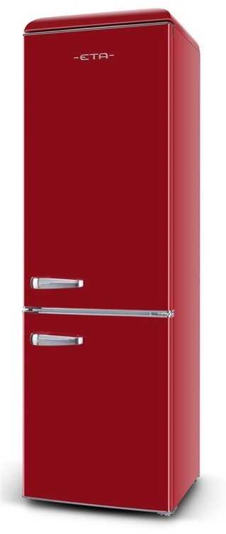 ETA | Šaldytuvas | ETA253190030E Storio retro | Energijos vartojimo klasė E | Laisvai pastatomas | Kombinuotas | Aukštis 192 cm | Šaldytuvo neto talpa 216 L | Šaldiklio neto talpa 84 L | 41 dB | Raudona