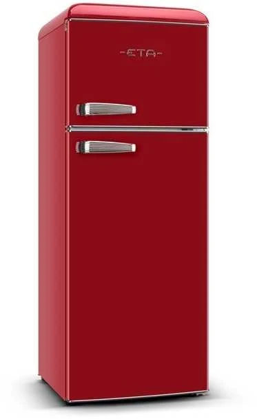ETA | Šaldytuvas | ETA253490030E Storio retro | Energy efficiency class E | Free standing | Double Door | Height 148.2 cm | Šaldytuvas net capacity 170 L | Šaldiklis net capacity 45 L | 44 dB | Raudona