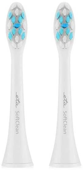 ETA | Dantų šepetėlis replacement | SoftClean ETA070790300 | Heads | Suaugusiems | Šepetėlių skaičius galvutės įeina 2 | Number of teeth brushing modes Does not apply | Baltas