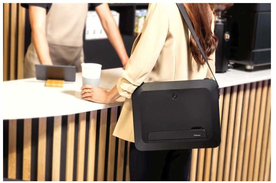 Fellowes | Breyta 2in1 Nešiojamas kompiuteris Carry Case/Nešiojamas kompiuteris Riser | 384 x 308 x 89 mm | Juodas