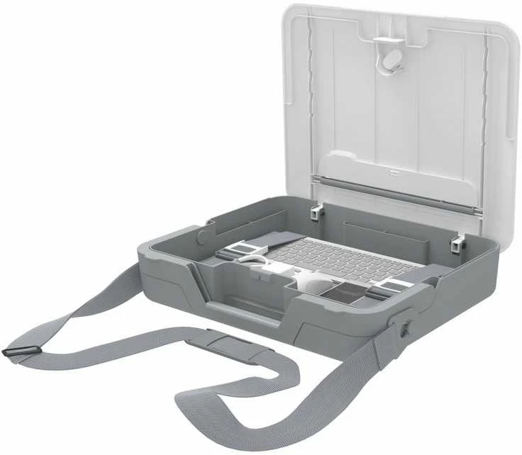 Fellowes | Breyta 2in1 Nešiojamas kompiuteris Carry Case/Nešiojamas kompiuteris Riser | 384 x 308 x 89 mm | Baltas