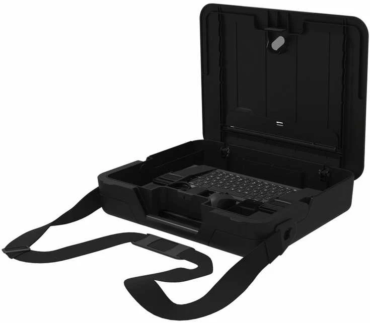 Fellowes | Breyta 2in1 Nešiojamas kompiuteris Carry Case/Nešiojamas kompiuteris Riser | 384 x 308 x 89 mm | Juodas