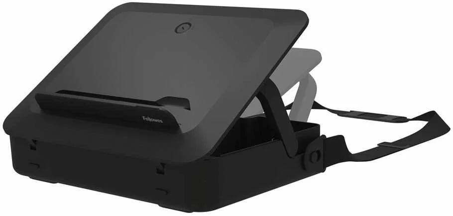 Fellowes | Breyta 2in1 Nešiojamas kompiuteris Carry Case/Nešiojamas kompiuteris Riser | 384 x 308 x 89 mm | Juodas