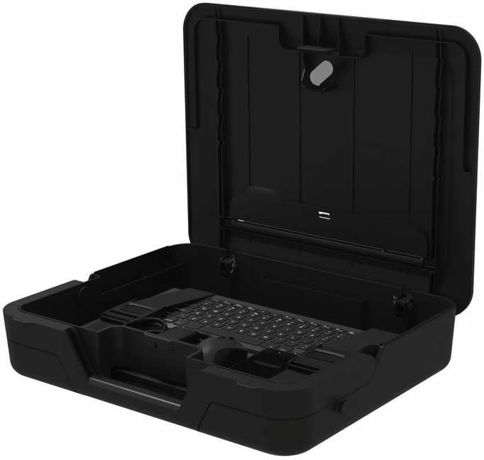 Fellowes | Breyta 2in1 Nešiojamas kompiuteris Carry Case/Nešiojamas kompiuteris Riser | 384 x 308 x 89 mm | Juodas