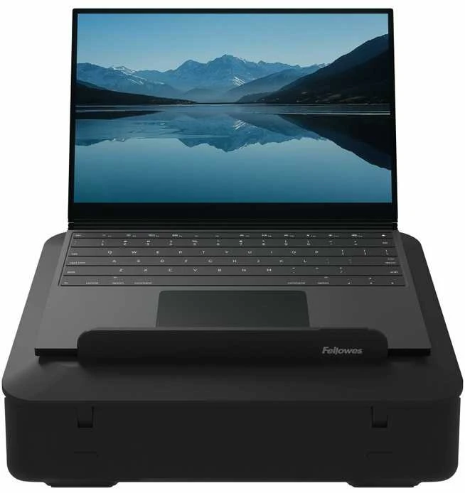 Fellowes | Breyta 2in1 Nešiojamas kompiuteris Carry Case/Nešiojamas kompiuteris Riser | 384 x 308 x 89 mm | Juodas